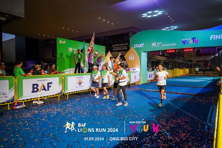 Race photo from BAF LIONS RUN 2024