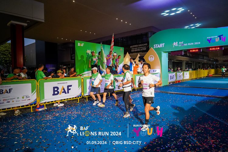 Race photo from BAF LIONS RUN 2024