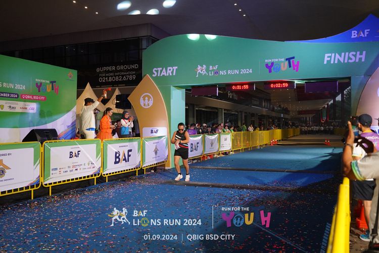Race photo from BAF LIONS RUN 2024