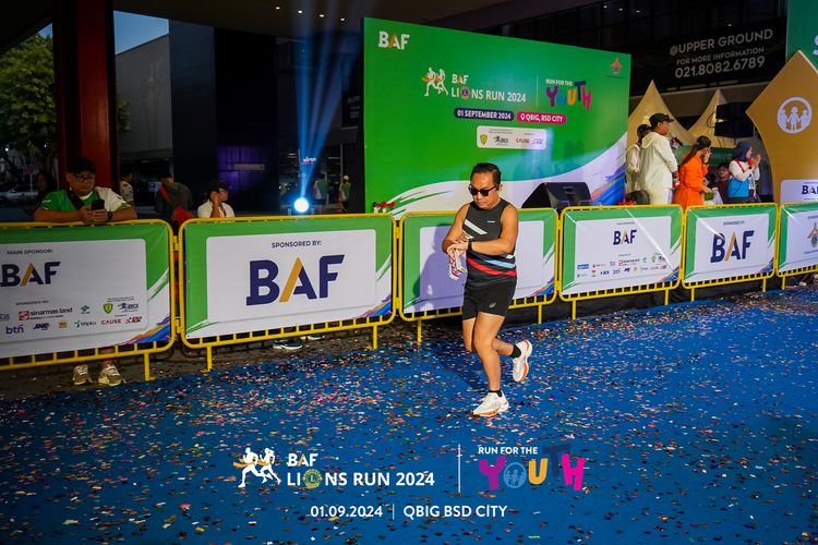 Race photo from BAF LIONS RUN 2024
