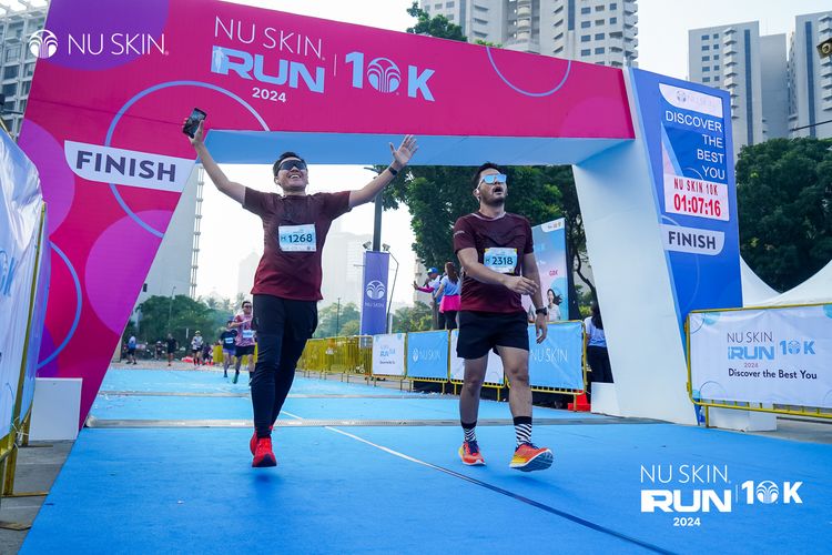 Race photo from Nu Skin Run 10K