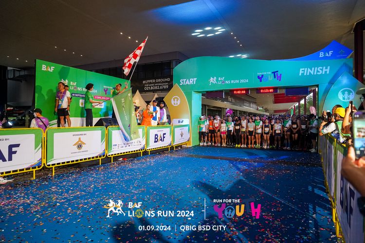 Race photo from BAF LIONS RUN 2024