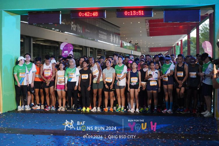 Race photo from BAF LIONS RUN 2024