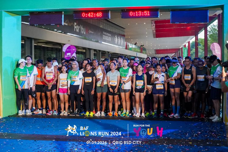 Race photo from BAF LIONS RUN 2024