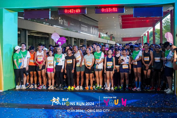 Race photo from BAF LIONS RUN 2024