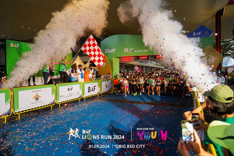 Race photo from BAF LIONS RUN 2024