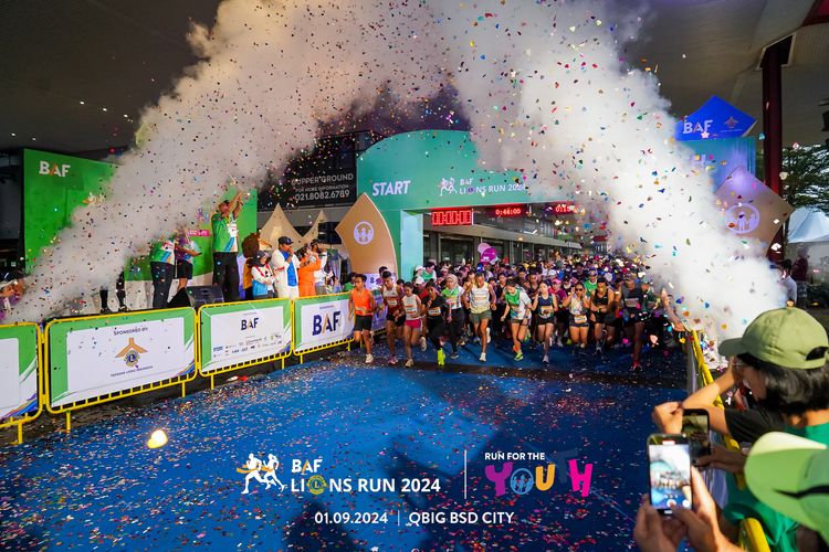 Race photo from BAF LIONS RUN 2024