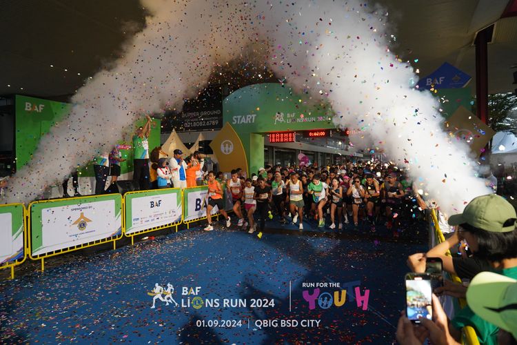 Race photo from BAF LIONS RUN 2024