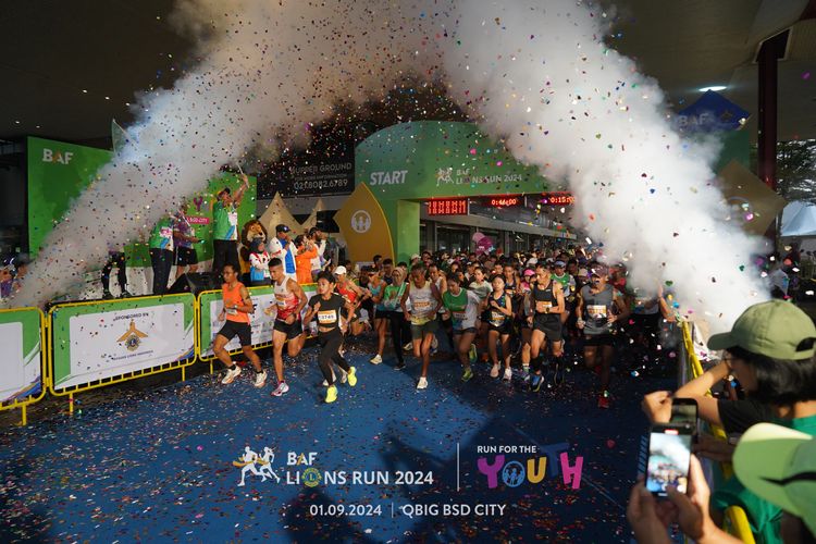 Race photo from BAF LIONS RUN 2024