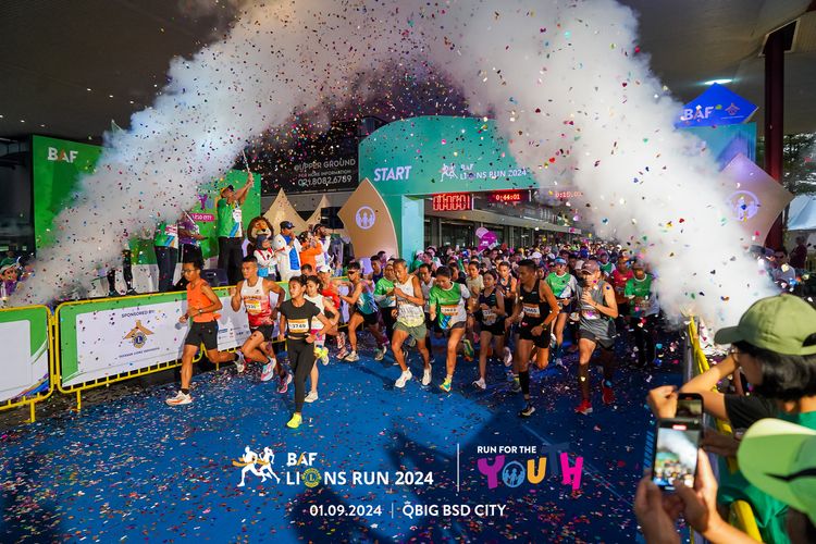 Race photo from BAF LIONS RUN 2024