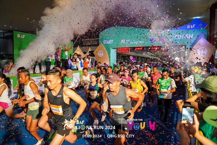 Race photo from BAF LIONS RUN 2024