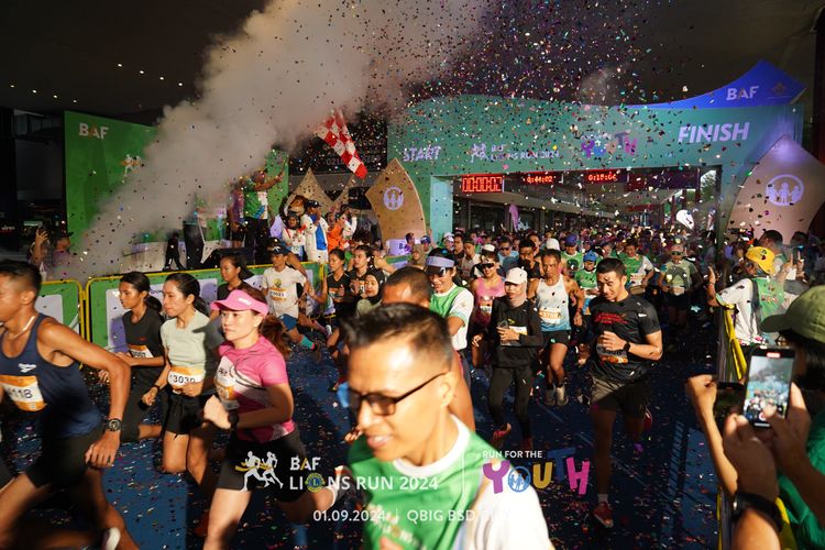 Race photo from BAF LIONS RUN 2024