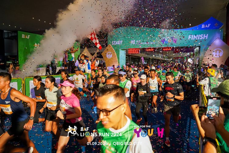 Race photo from BAF LIONS RUN 2024