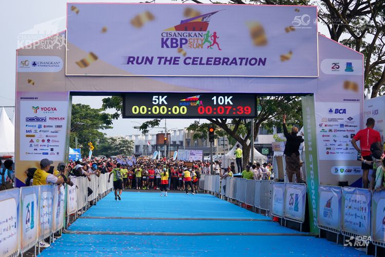 Race photo from CISANGKAN KBP CITY RUN 2025