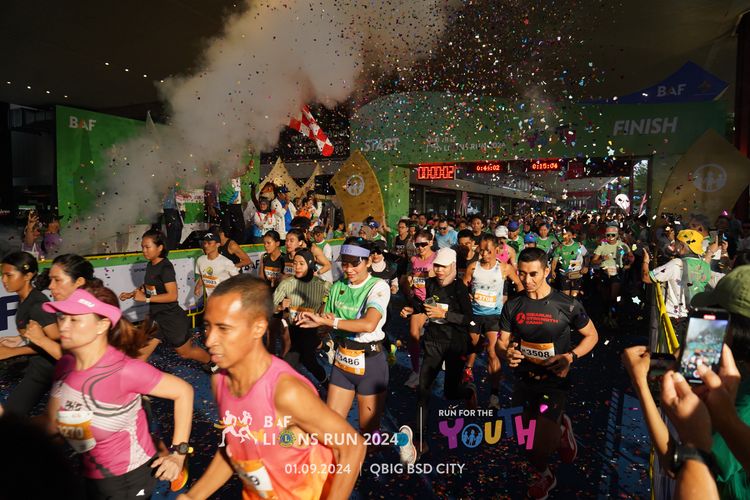 Race photo from BAF LIONS RUN 2024