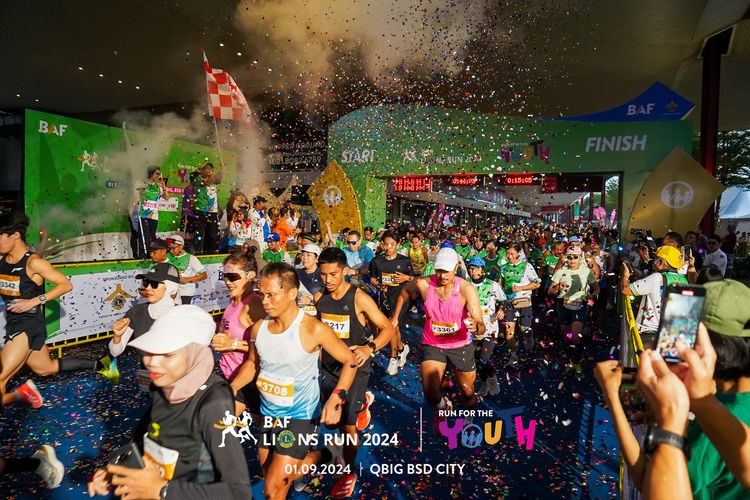 Race photo from BAF LIONS RUN 2024