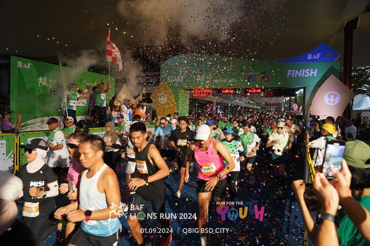 Race photo from BAF LIONS RUN 2024