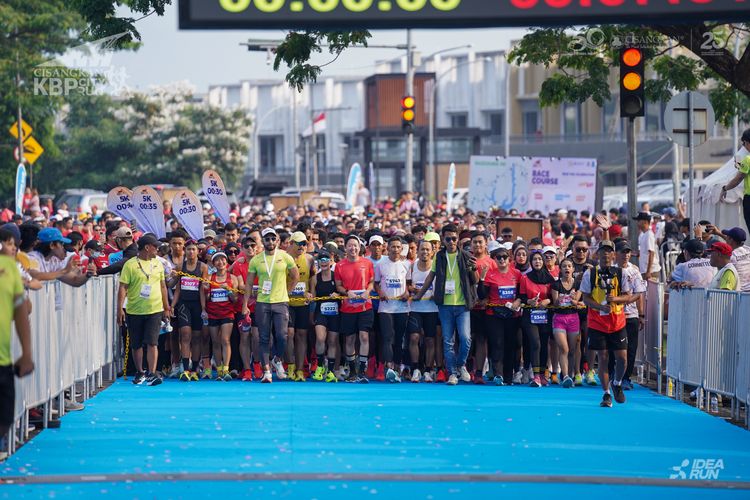 Race photo from CISANGKAN KBP CITY RUN 2025
