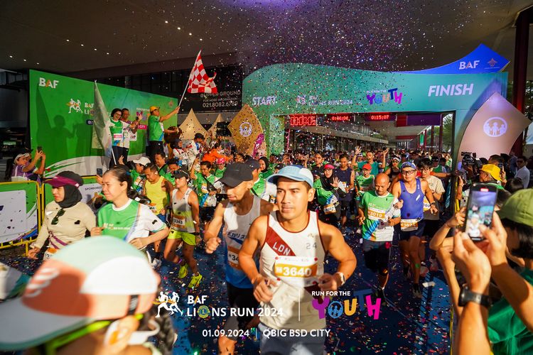 Race photo from BAF LIONS RUN 2024