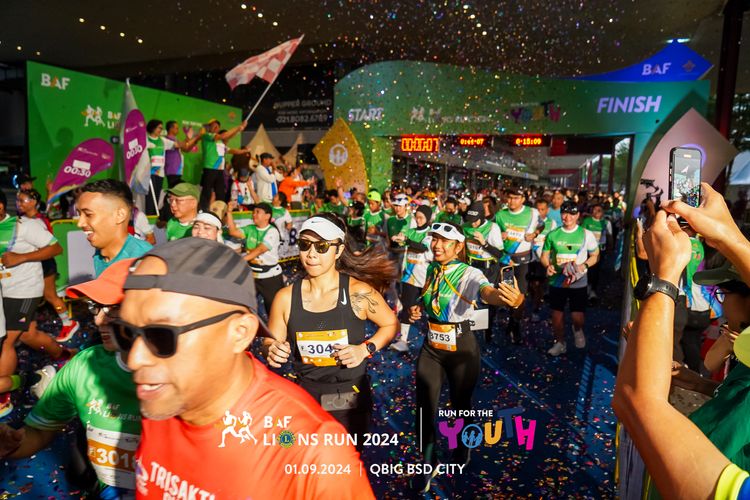 Race photo from BAF LIONS RUN 2024