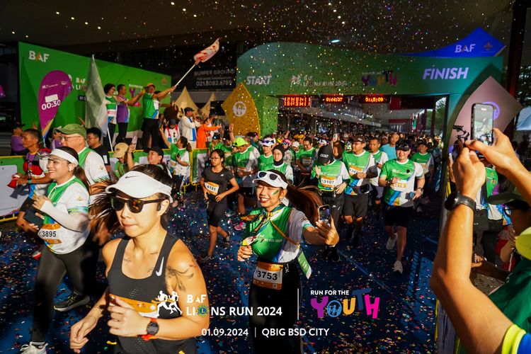 Race photo from BAF LIONS RUN 2024