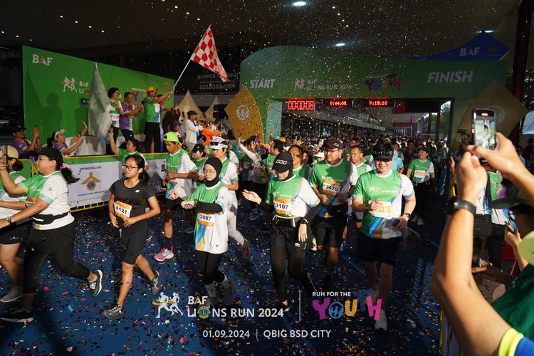 Race photo from BAF LIONS RUN 2024