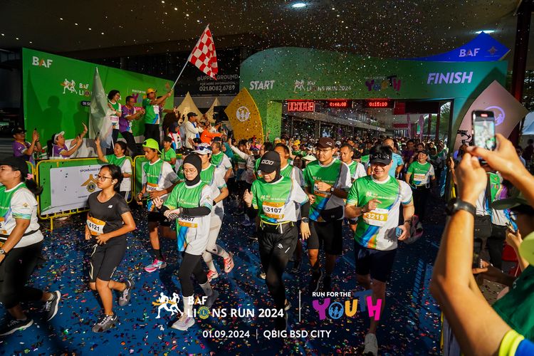 Race photo from BAF LIONS RUN 2024