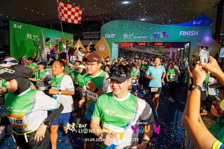 Race photo from BAF LIONS RUN 2024