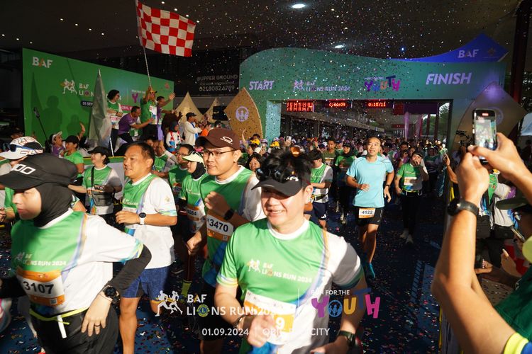 Race photo from BAF LIONS RUN 2024