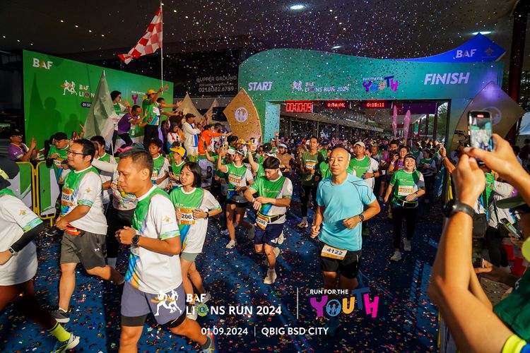 Race photo from BAF LIONS RUN 2024