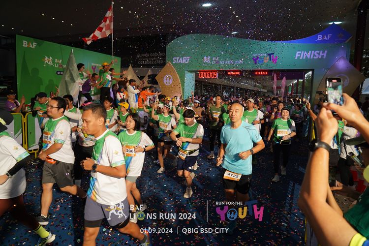 Race photo from BAF LIONS RUN 2024