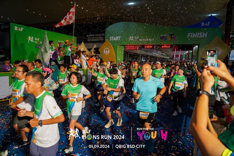Race photo from BAF LIONS RUN 2024