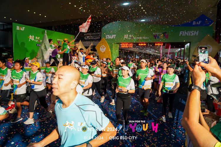 Race photo from BAF LIONS RUN 2024