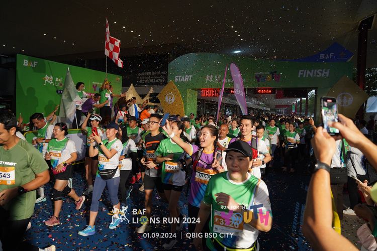 Race photo from BAF LIONS RUN 2024