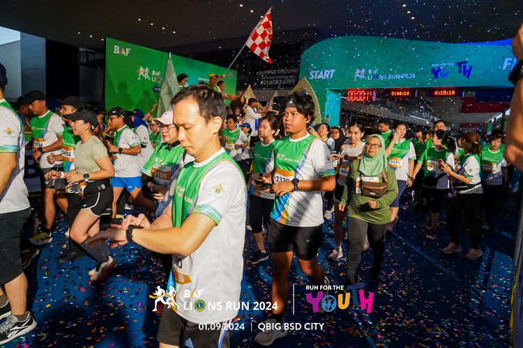Race photo from BAF LIONS RUN 2024
