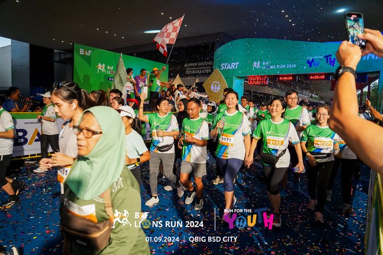 Race photo from BAF LIONS RUN 2024