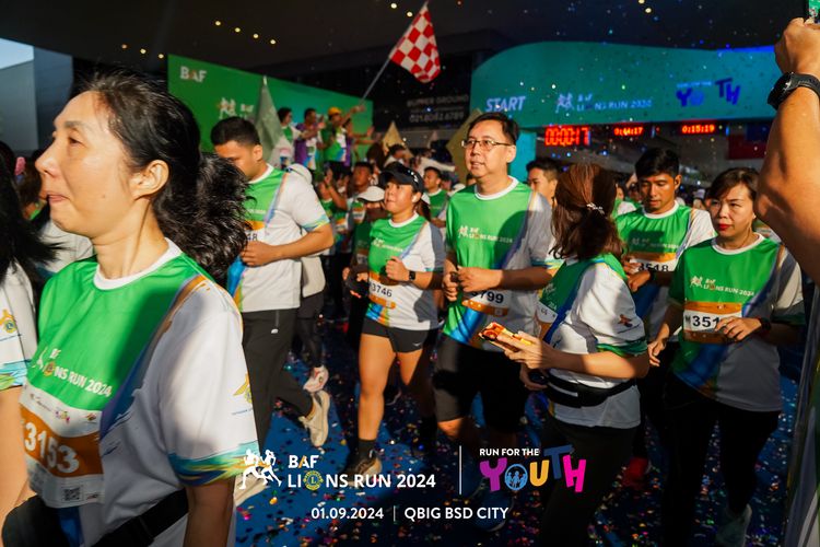 Race photo from BAF LIONS RUN 2024