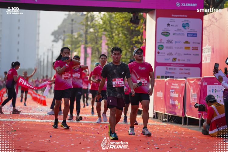 Race photo from Smartfren Run 2025 