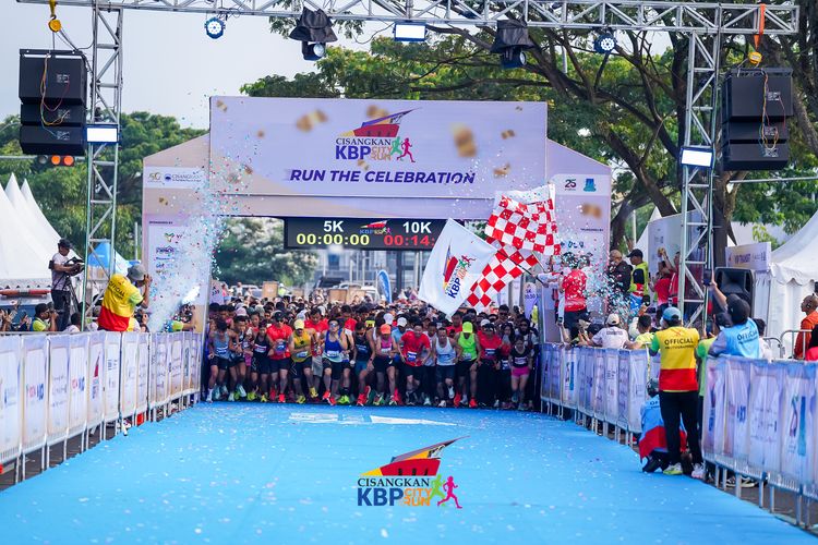 Race photo from CISANGKAN KBP CITY RUN 2025