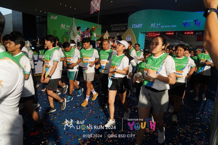 Race photo from BAF LIONS RUN 2024
