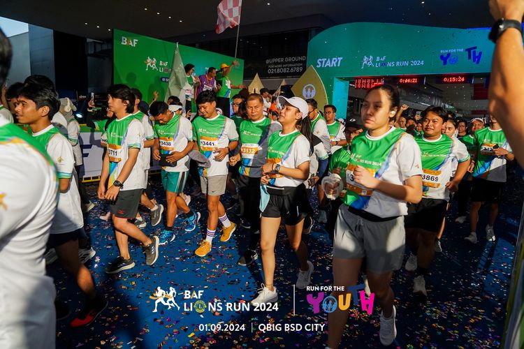 Race photo from BAF LIONS RUN 2024