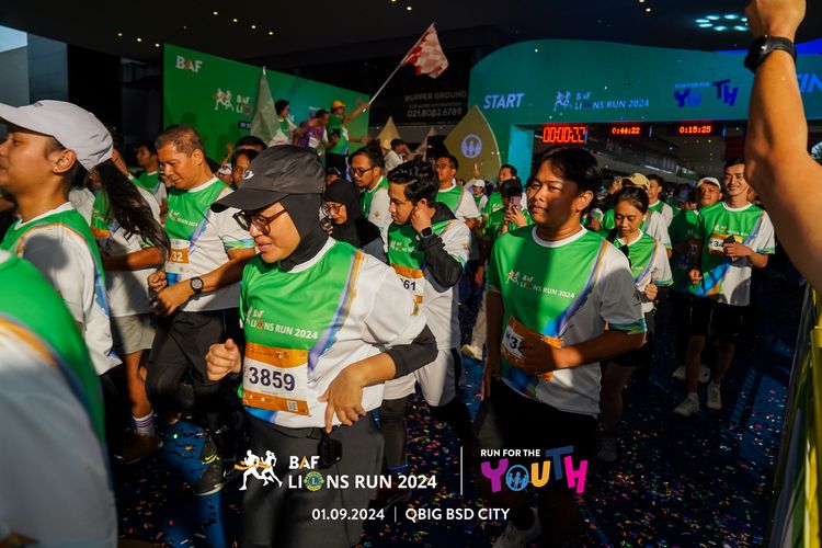 Race photo from BAF LIONS RUN 2024