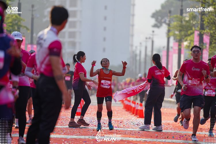 Race photo from Smartfren Run 2025 