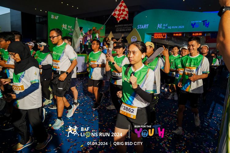 Race photo from BAF LIONS RUN 2024
