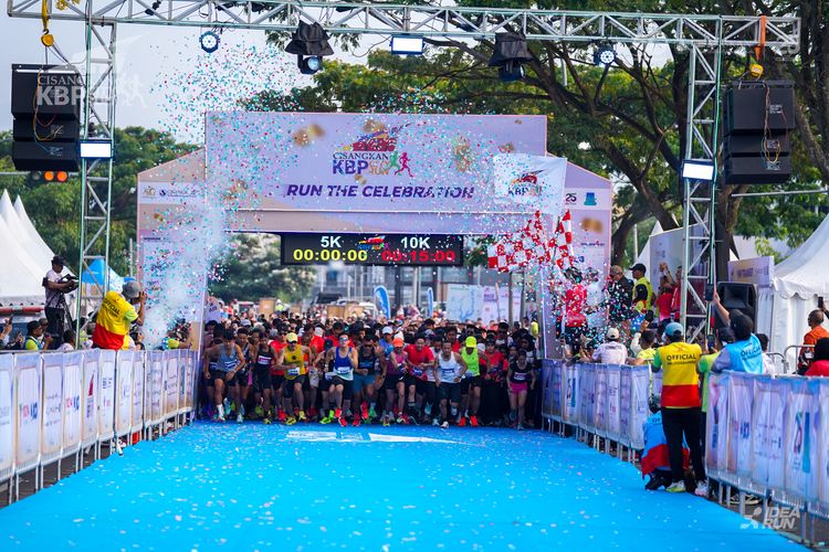 Race photo from CISANGKAN KBP CITY RUN 2025