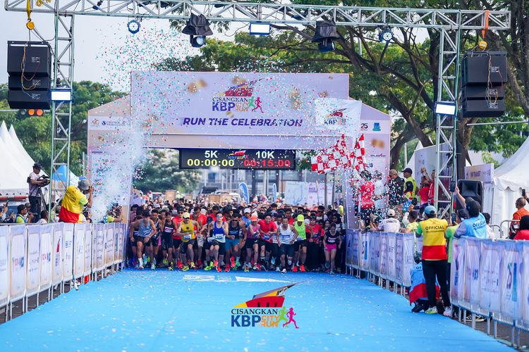 Race photo from CISANGKAN KBP CITY RUN 2025