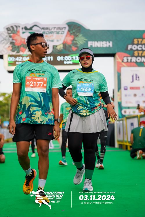 Race photo from Arutmin Borneo Run 2024