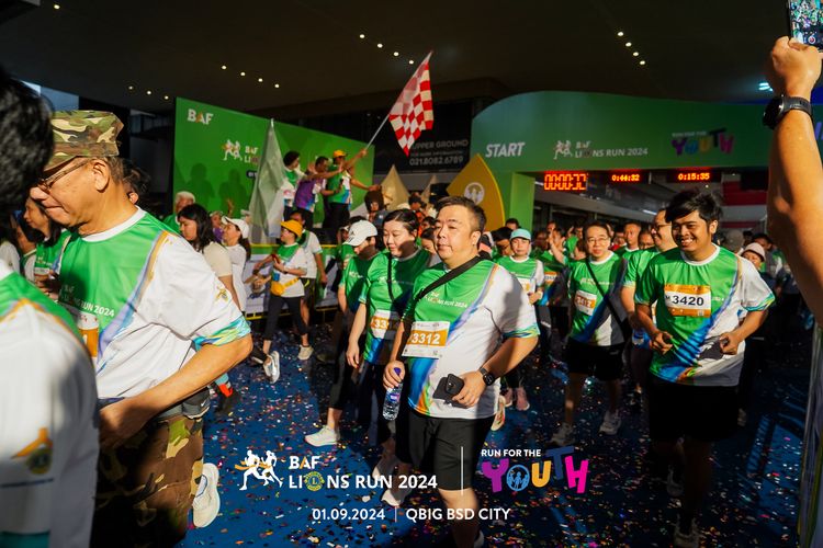 Race photo from BAF LIONS RUN 2024