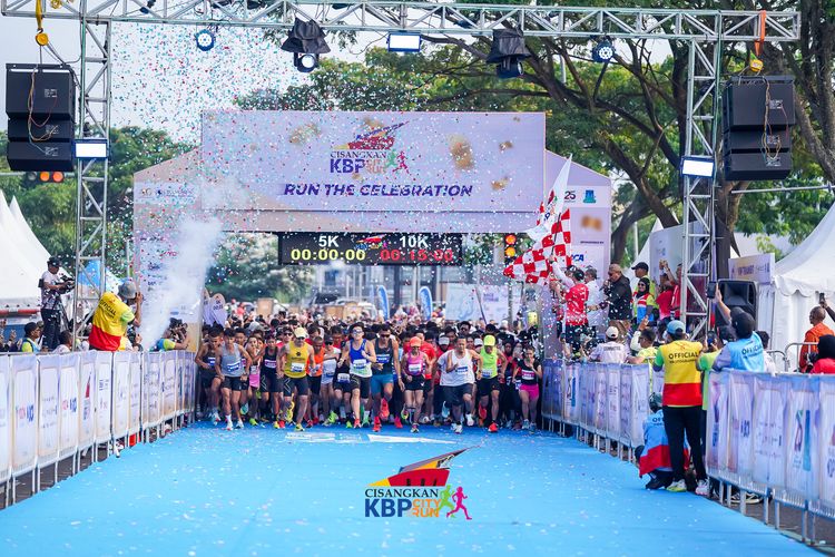 Race photo from CISANGKAN KBP CITY RUN 2025