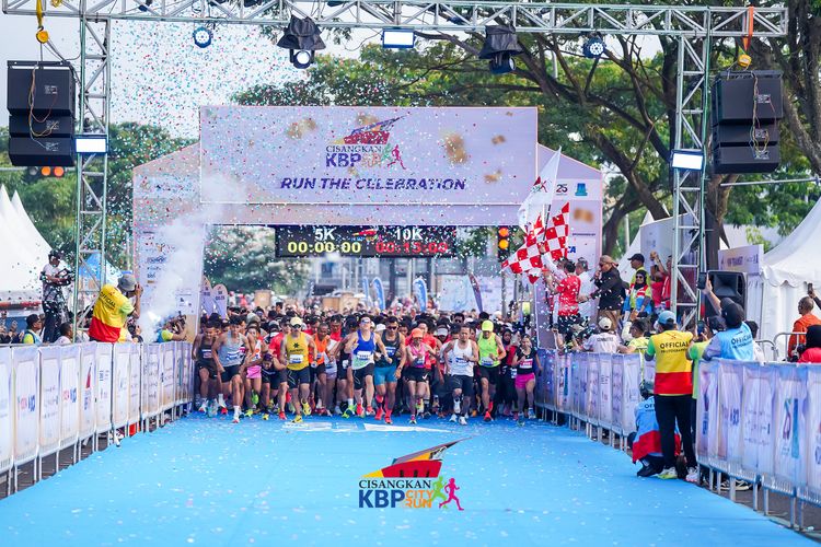 Race photo from CISANGKAN KBP CITY RUN 2025